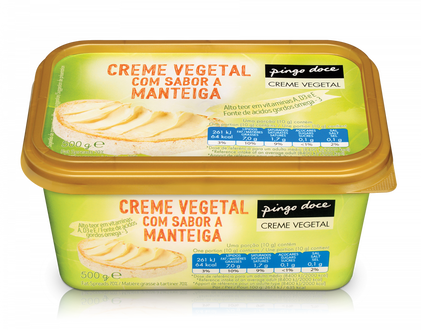 Creme Vegetal Sabor A Manteiga Pingo Doce 0.5Kg