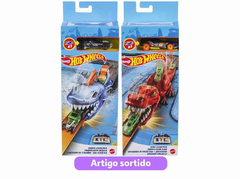 Lançador Hot Wheels City Modelos Sortidos