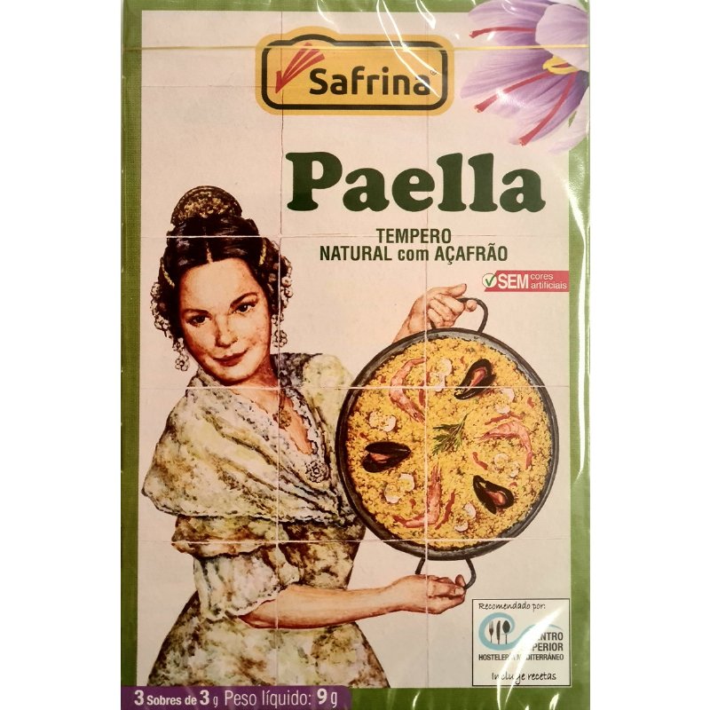 Tempero Natural Com Açafrão Para Paella