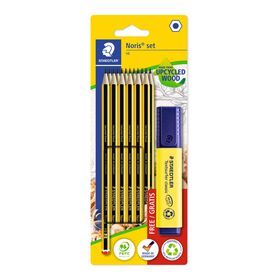 Lápis Grafite Noris Hb E Marcador Permanente Fluorescente Staedtler 13 Un