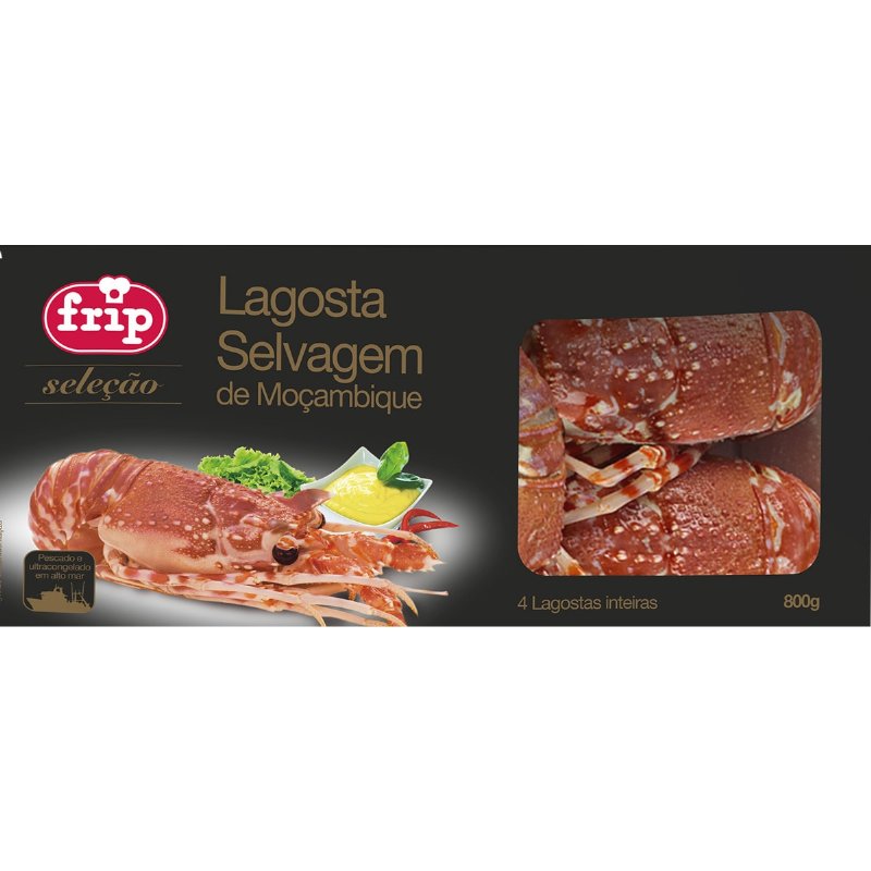 Lagosta Selvagem De Moçambique 4 Unidades 800 g