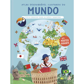 Atlas Desdobrável Ilustrado Do Mundo