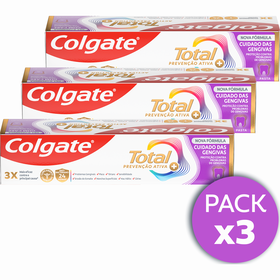 Pasta De Dentes Gengivas Saudáveis Colgate Total 3 X 75 ml