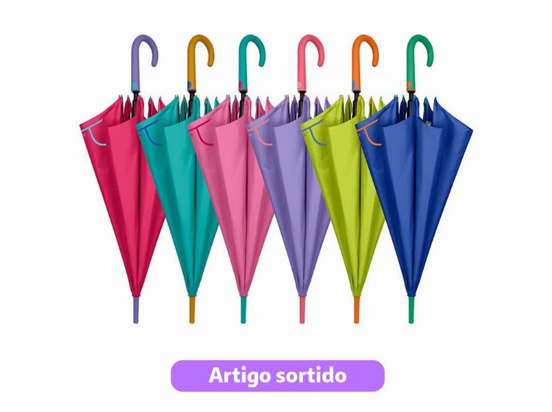 Guarda-Chuva Senhora Longo Perletti Automático Cores Sortidas