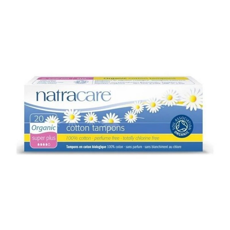Tampão Algodão Super Plus Bio Natra Care 20 Unds