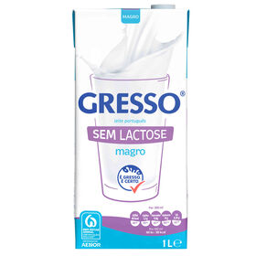 Leite Uht Magro Sem Lactose Gresso 1 Lt