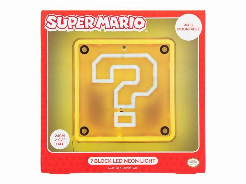 Luz Led Neon Super Mario Question Block