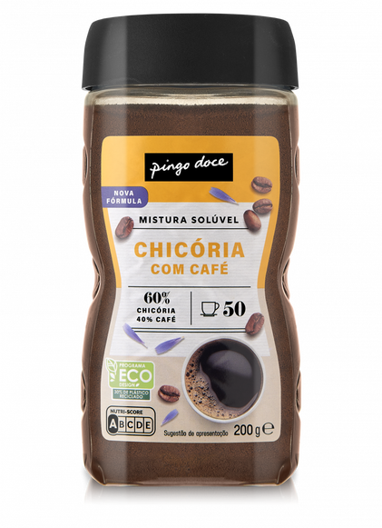 Bebida Solúvel De Chicória Com Café Pingo Doce 0.2Kg