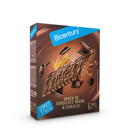Barras De Chocolate Negro E Cereais Bicentury 0.12Kg