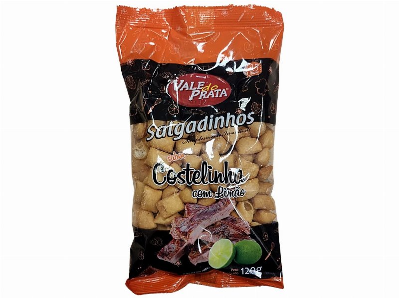 Salgadinhos Vale Do Prata Sabor Costelinha C/ LimãO 120 g