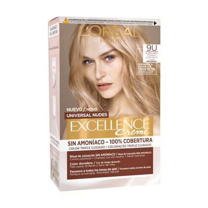 Coloração Excellence Nudes Louro Muito Claro 9U Excellence L'oreal Paris 1Un