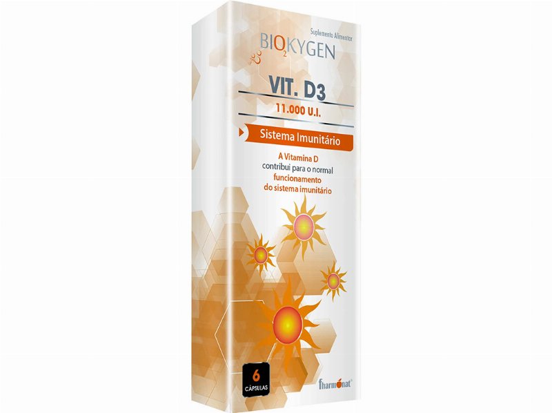 Suplemento Biokygen Vitamina D3 6 Capsulas