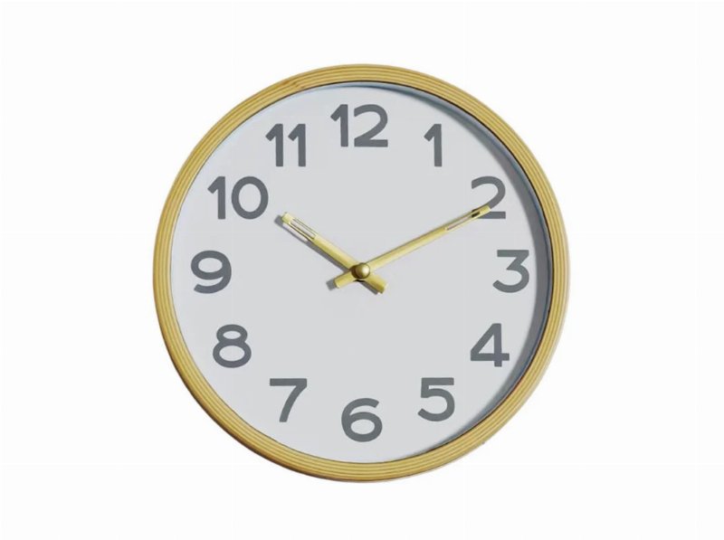 Relógio Plástico Actuel Branco Ø20Cm