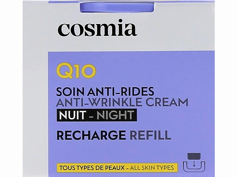 Creme Rosto Antirrugas Cosmia Recarga Q10 Noite 50 ml