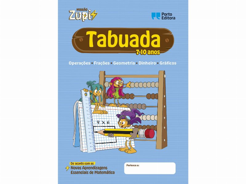 Livro - Missão Zupi - Tabuada - 7-10 Anos
