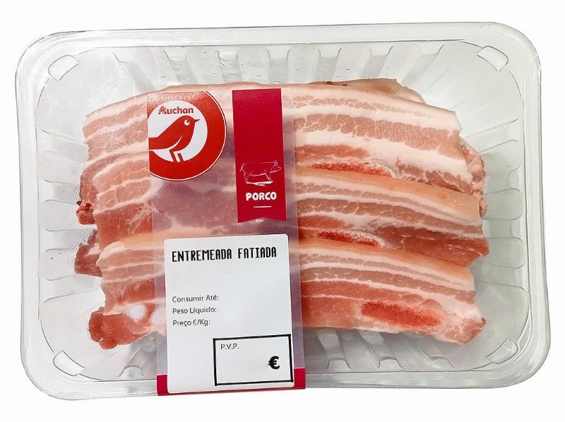 Entremeada De Porco Fatiada Embalagem Familiar Auchan Kg