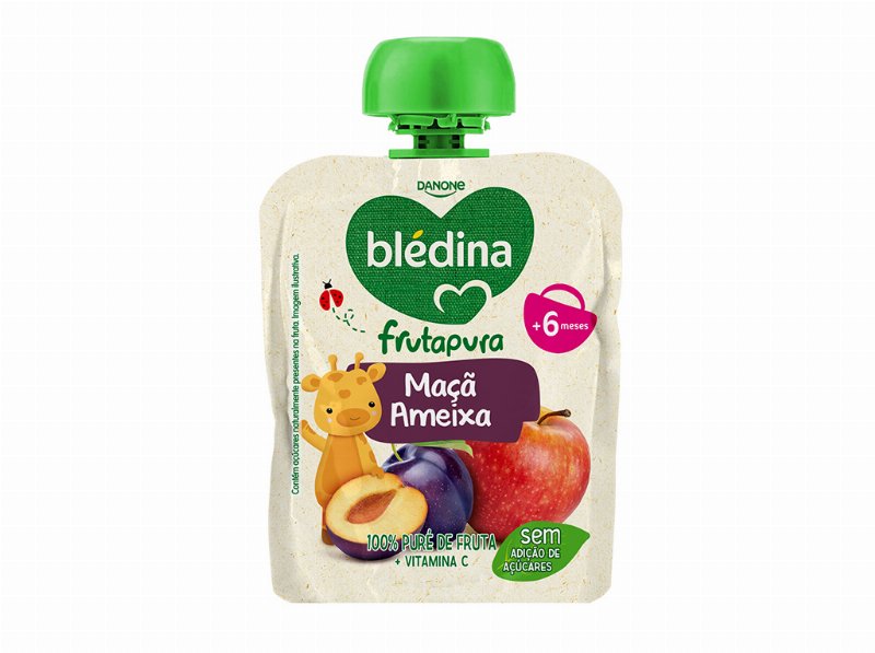 Saqueta Fruta Blédina Maçã Ameixa 85 g