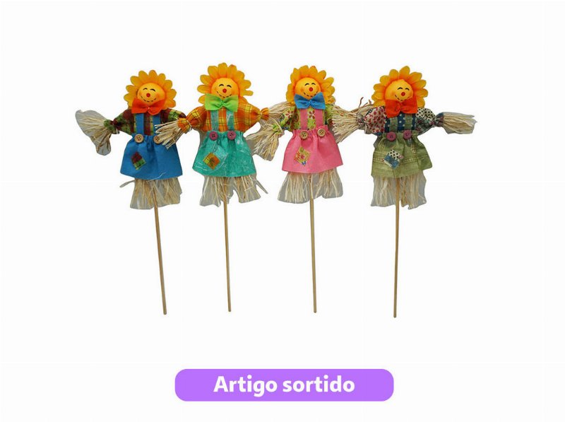 Espantalho Palhinha Gardenstar Alt 45Cm Modelos Sortidos