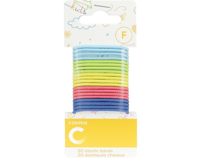 Elástico Cosmia Kids Cabelo Fino 20Un