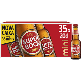 Cerveja Com Álcool Super Bock Mini 35 X 20 cl