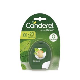 Adoçante Com Stevia Doseador Canderel 100 Un + 20 Grátis