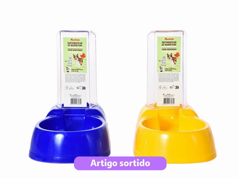 Distribuidor De Ração Auchan Plástico Cores Sortidas