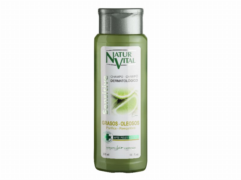 Champô Sensitive Cabelos Oleosos Natur Vital 300 ml