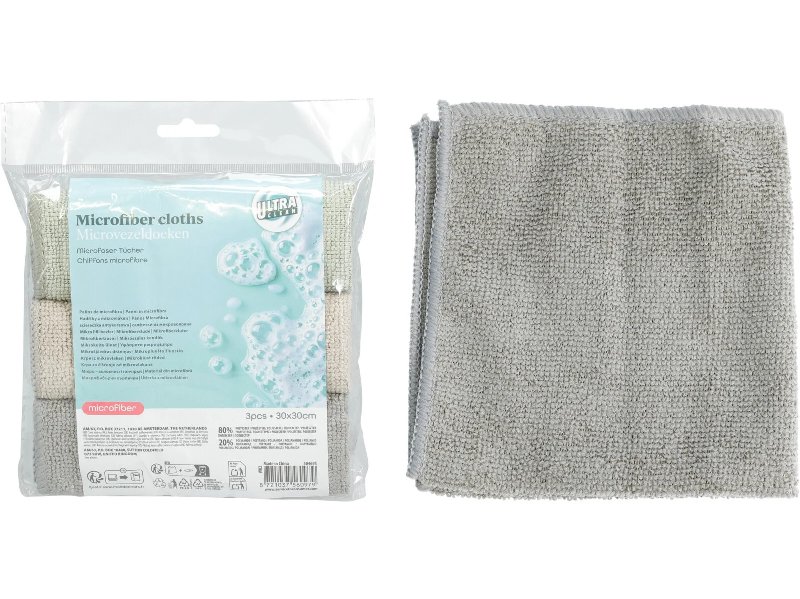 Conjunto De 3 Panos Multiusos Ultra Clean 30X30Cm
