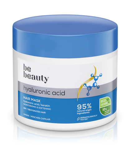 Máscara Com Ácido Hialurónico Para Cabelo Desidratado Be Beauty 0.4L