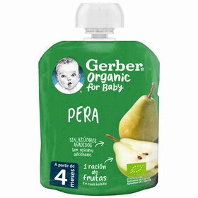 Saqueta De Fruta Pera +4M Gerber 90 gr