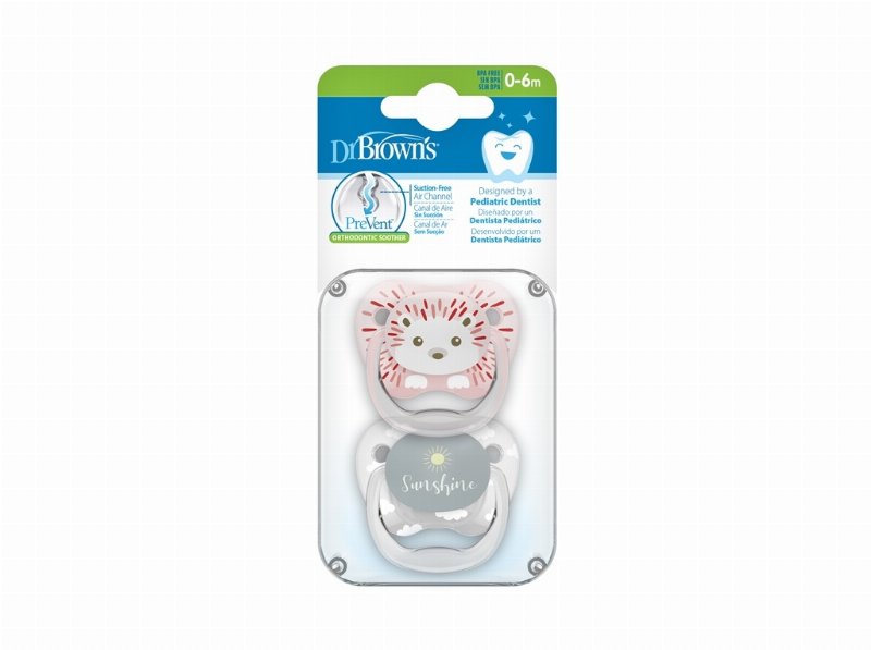 Chupeta Dr. Brown's Prevent Rosa 0-6M 2Un