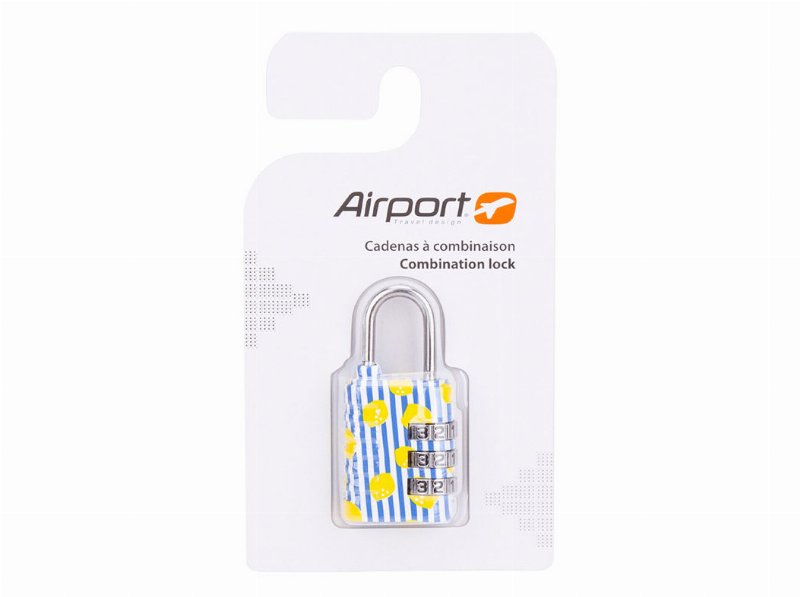 Cadeado De Código Airport Azul Para Bagagem