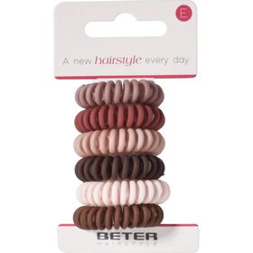 Elásticos De Cabelo Espiral Cores Beter 6 Un