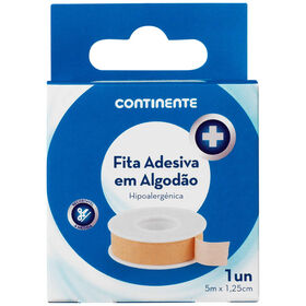 Fita Adesiva Algodão 5 M X 1,25 Cm Continente 1 Un