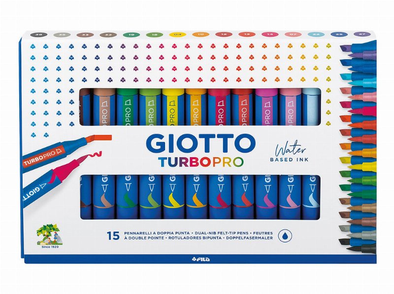 Marcadores Giotto Turbopro 15 Unidades