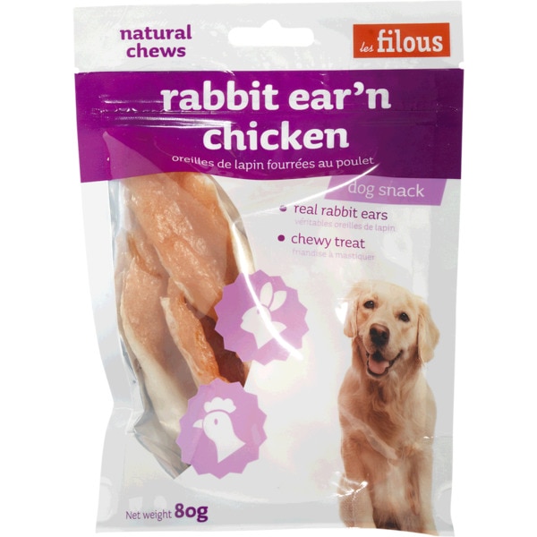 Snack Para Cão Orelha De Coelho 80 g