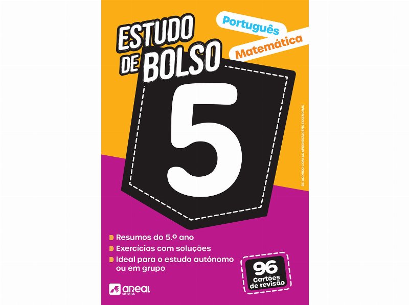 Livro Estudo De Bolso Português E Matemática - 5.º