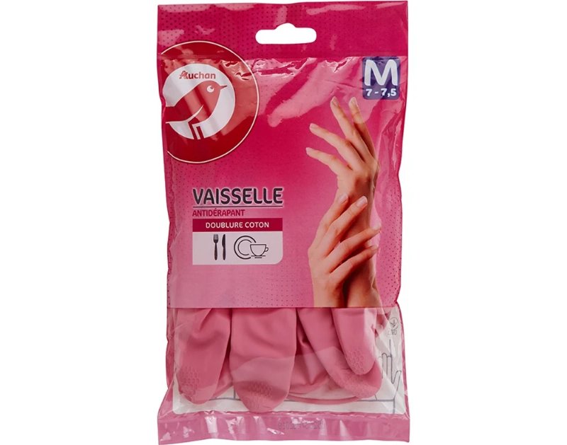 Luvas Auchan Forradas Tamanho Médio 1Par