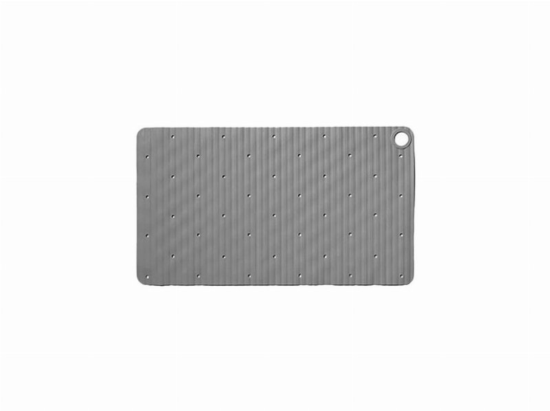 Tapete Anti-Derrapante Actuel Borracha Cinzento 70X40Cm