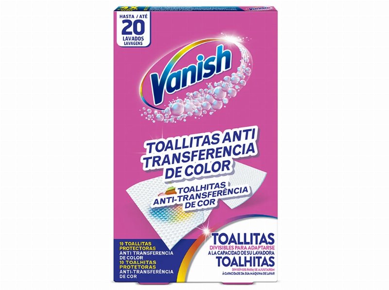 Toalhitas Proteção Cores Vanish 20 Unid