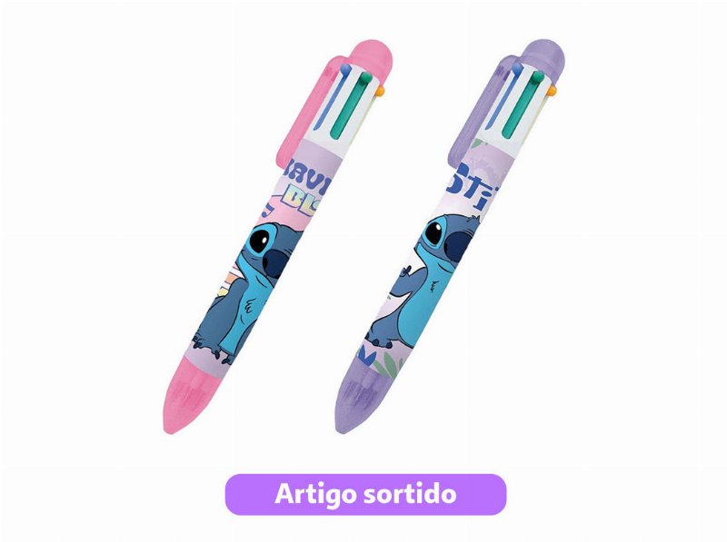 Esferografica 6 Cores Stitch Modelos Sortidos