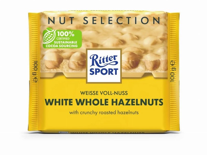 Chocolate Ritter Sport Branco Avelãs Nut Sel 100 g