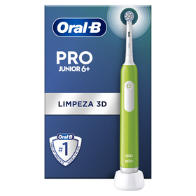 Escova De Dentes Elétrica 3D Pro Junior Verde + 6 Anos Oral-B 1 Un
