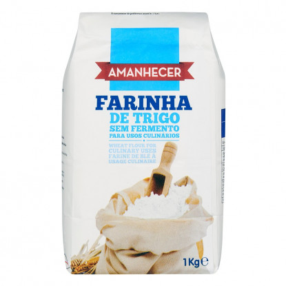 Farinha De Trigo Sem Fermento 1 kg Amanhecer