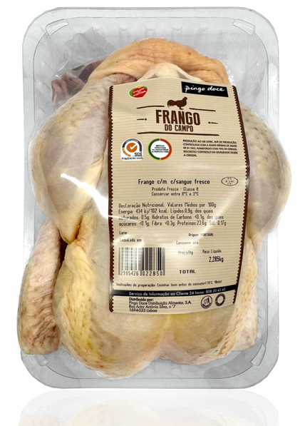 Frango Do Campo Com Miúdos Embalado Pingo Doce 2.36Kg