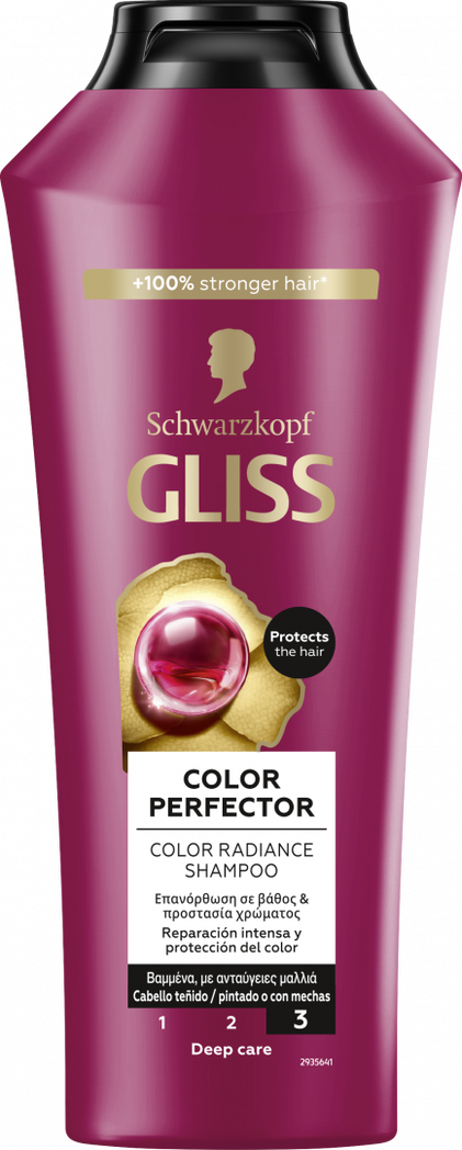 Champô Gliss Color Perfector Gliss Schwarzkopf 0.4L