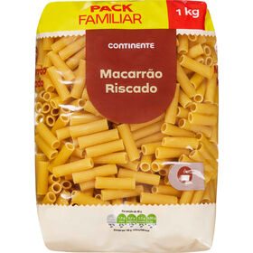 Massa Macarrão Riscado Pack Poupança Continente 1 kg
