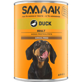 Comida Húmida Para Cão Adulto Sem Cereais Pato Lata Smaak 400 g