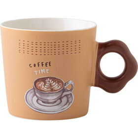 Caneca 360 ml Coffee Time Bege Kasa