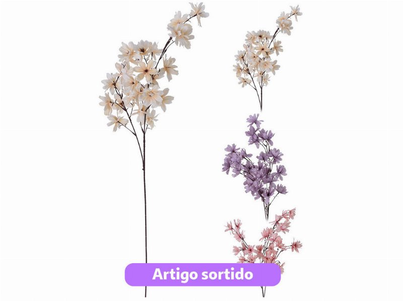 Flor Artificial 93Cm Cores Sortidas